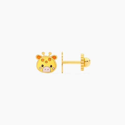 Giraffe 9KT Gold Stud Earrings for Kids Giraffe 9KT Gold Stud Earrings for Kids