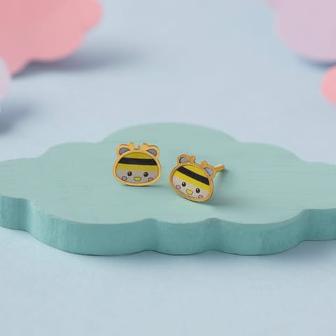 Sweet Bee 9KT Gold Stud Earrings for Kids Sweet Bee 9KT Gold Stud Earrings for Kids