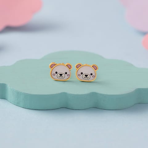 Bear Cub 9KT Gold Stud Earrings for Kids Bear Cub 9KT Gold Stud Earrings for Kids