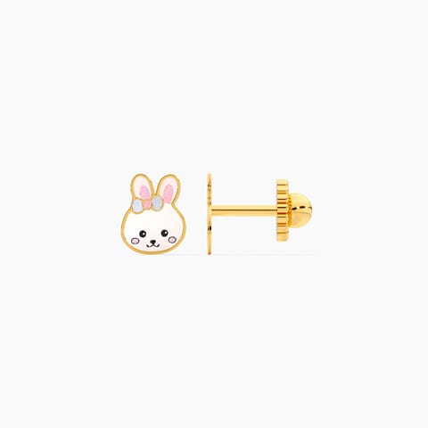 Cute Bunny 9KT Gold Stud Earrings for Kids Cute Bunny 9KT Gold Stud Earrings for Kids