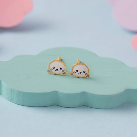 Seal 9KT Gold Stud Earrings for Kids Seal 9KT Gold Stud Earrings for Kids