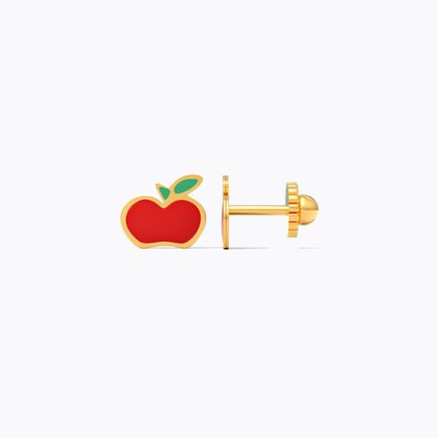 Apple 9KT Gold Stud Earrings for Kids Apple 9KT Gold Stud Earrings for Kids