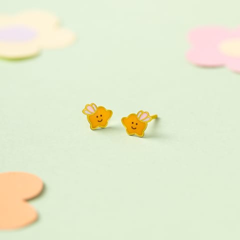 Shining Star 9KT Gold Stud Earrings for Kids