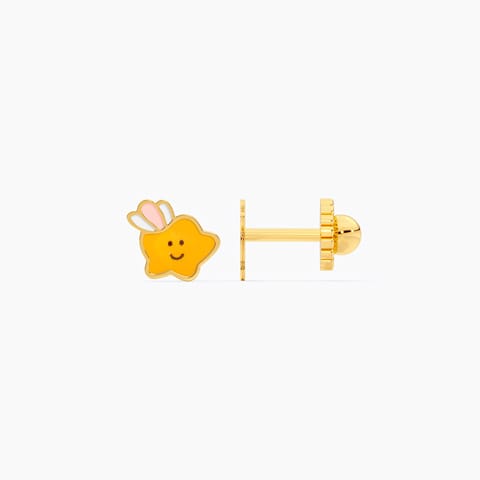 Shining Star 9KT Gold Stud Earrings for Kids Shining Star 9KT Gold Stud Earrings for Kids