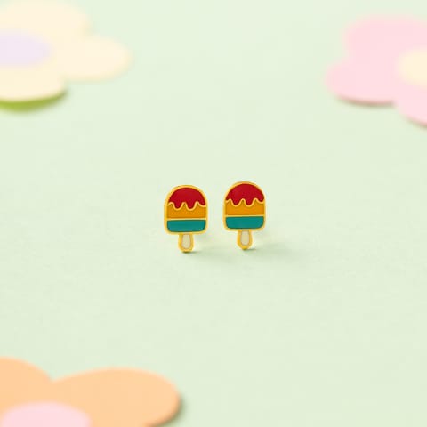 Popsicle 9KT Gold Stud Earrings for Kids Popsicle 9KT Gold Stud Earrings for Kids