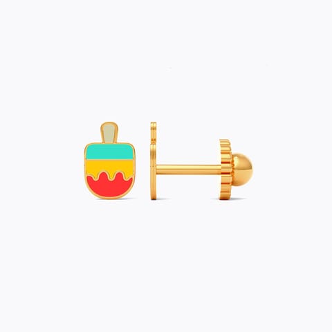 Popsicle 9KT Gold Stud Earrings for Kids Popsicle 9KT Gold Stud Earrings for Kids