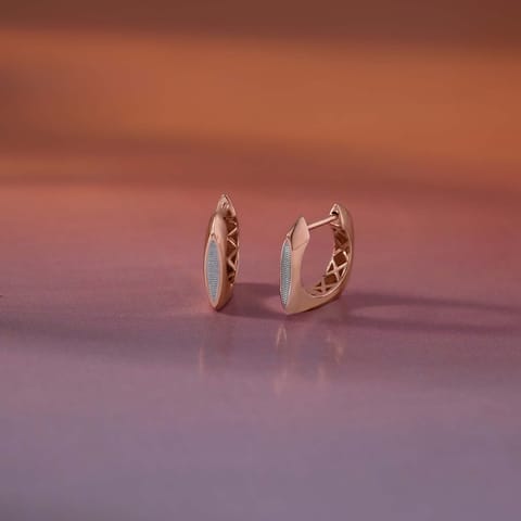 Square Shine Gold Hoop Earrings Square Shine Gold Hoop Earrings