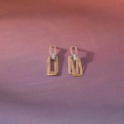 Fusion Links Gold Drop Earrings Fusion Links Gold Drop Earrings