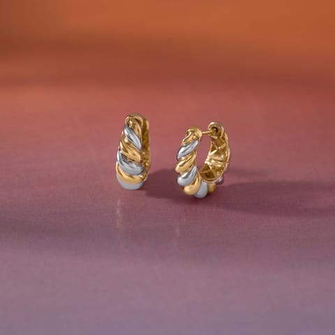 Mini Croissant Gold Hoop Earrings Mini Croissant Gold Hoop Earrings