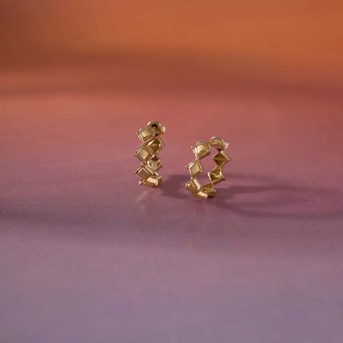 Endless Quad Gold Hoop Earrings