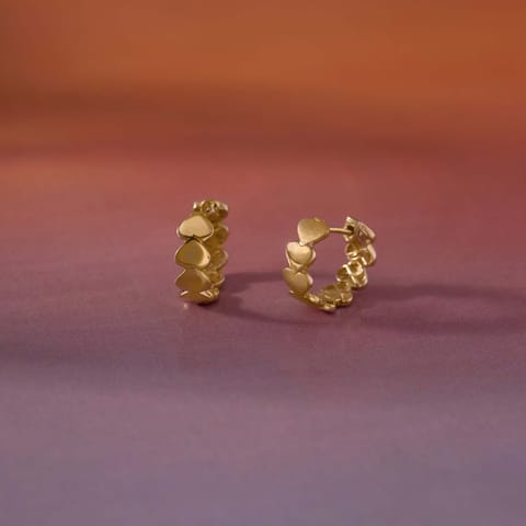 Heart Tales Gold Hoop Earrings Heart Tales Gold Hoop Earrings