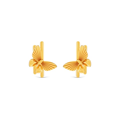 Butterfly Buzz 9KT Gold Stud Earrings Butterfly Buzz 9KT Gold Stud Earrings
