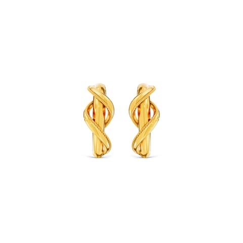 Aureate Twist Gold Hoop Earrings Aureate Twist Gold Hoop Earrings