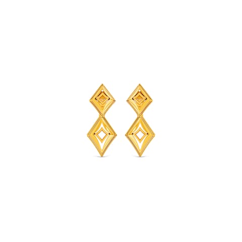 Tilted Square Gold Ear Cuffs Tilted Square Gold Ear Cuffs