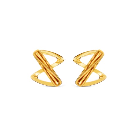 Twisty Shine Gold Stud Earrings Twisty Shine Gold Stud Earrings
