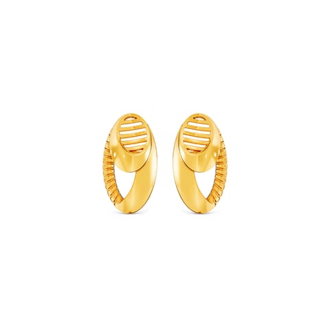 Luxe Circle Gold Stud Earrings Luxe Circle Gold Stud Earrings