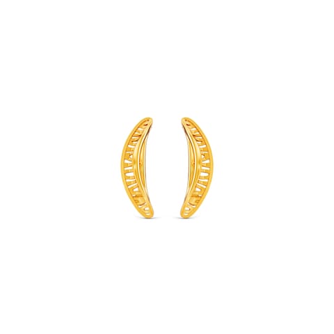 Crescent Cutout Gold Ear Cuffs Crescent Cutout Gold Ear Cuffs
