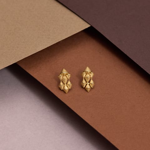 Deltoid Gold Stud Earrings Deltoid Gold Stud Earrings