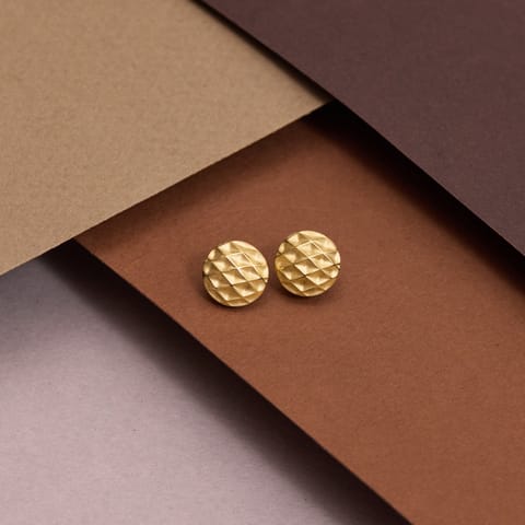 Dual Deltoid Gold Stud Earrings Dual Deltoid Gold Stud Earrings