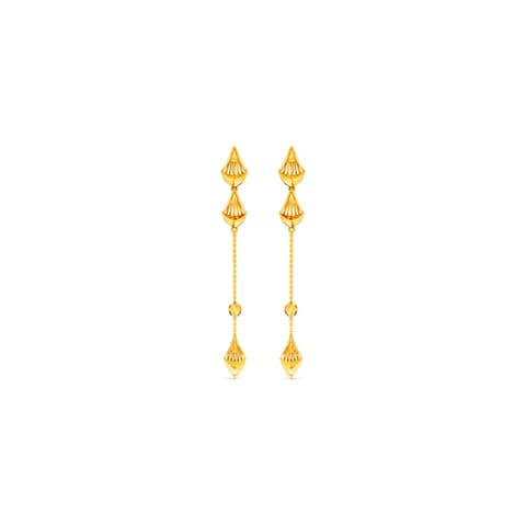 Shining Cutout Gold Drop Earrings Shining Cutout Gold Drop Earrings