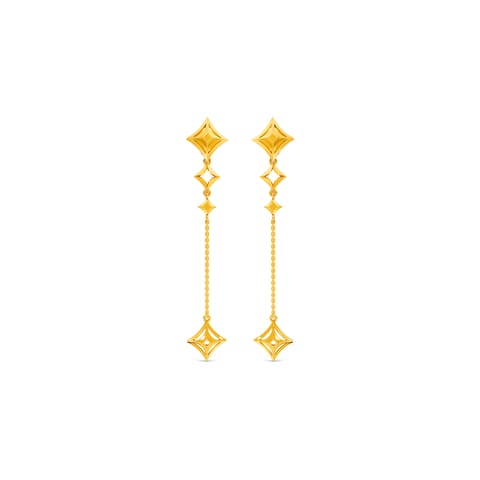 Kite Gold Drop Earrings