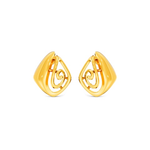 Turmoil Gold Stud Earrings Turmoil Gold Stud Earrings