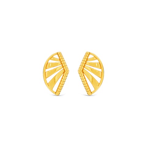 Kite Gold Stud Earrings