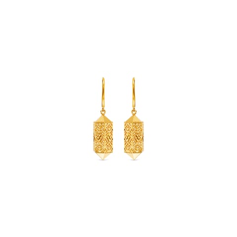 Relle Hex Gold Drop Earrings Relle Hex Gold Drop Earrings