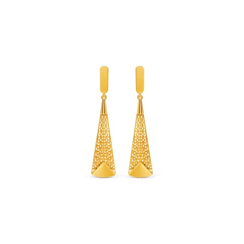 Vetra Mesh Gold Drop Earrings Vetra Mesh Gold Drop Earrings