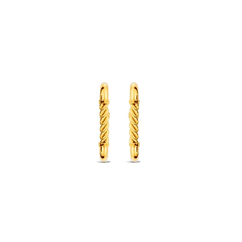 Twisted Rope Gold Hoop Earrings Twisted Rope Gold Hoop Earrings