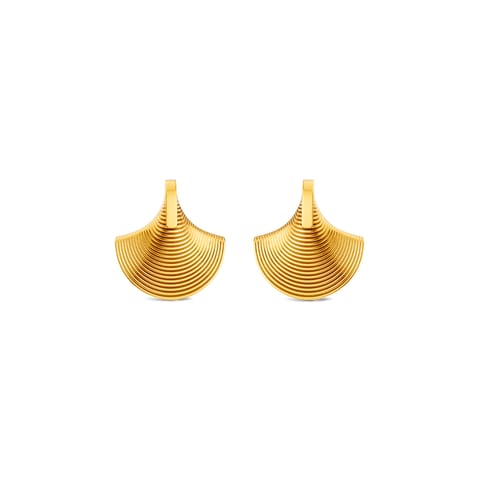 Rippling Shell Stud Earrings Rippling Shell Stud Earrings