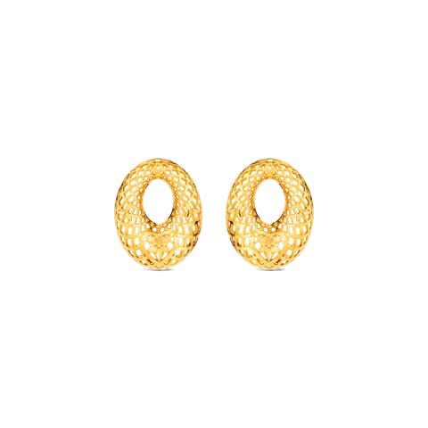 Lattice Halo Gold Stud Earrings Lattice Halo Gold Stud Earrings