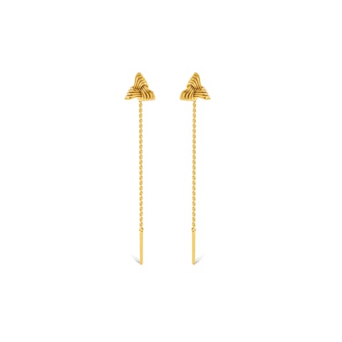 Knot Gold Sui Dhaga Earrings