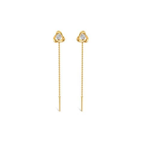 Laharika Gold Sui Dhaga Earrings Laharika Gold Sui Dhaga Earrings
