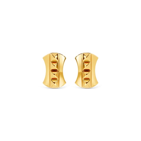 Confident Facet Gold Stud Earrings for Men Confident Facet Gold Stud Earrings for Men