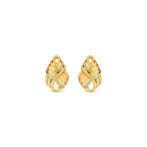 Polished Halo Gold Stud Earrings Polished Halo Gold Stud Earrings