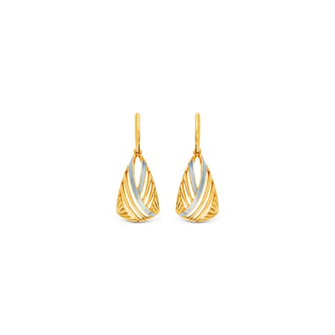 Dainty  Sway Gold Drop Earrings