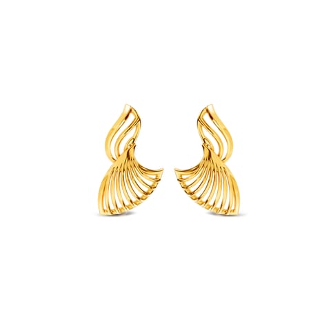 Feather Gold Stud Earrings Feather Gold Stud Earrings