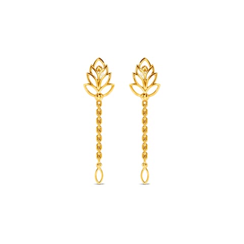 Slender Gold Drop Earrings Slender Gold Drop Earrings