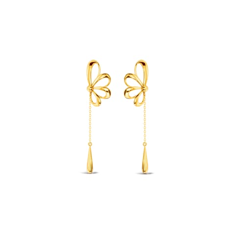Semi Florals Gold Drop Earrings Semi Florals Gold Drop Earrings