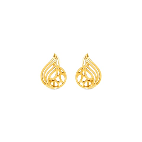 Organic Teardrop Gold Stud Earrings Organic Teardrop Gold Stud Earrings