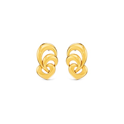 Fusion Links Gold Stud Earrings Fusion Links Gold Stud Earrings