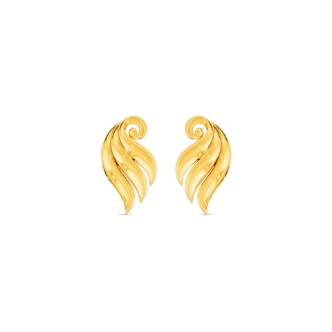 Sleek Wings Gold Stud Earrings Sleek Wings Gold Stud Earrings