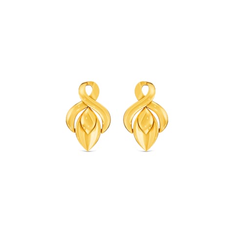 Shining Merge Gold Stud Earrings Shining Merge Gold Stud Earrings