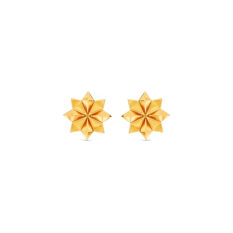 Aster Gold Stud Earrings Aster Gold Stud Earrings