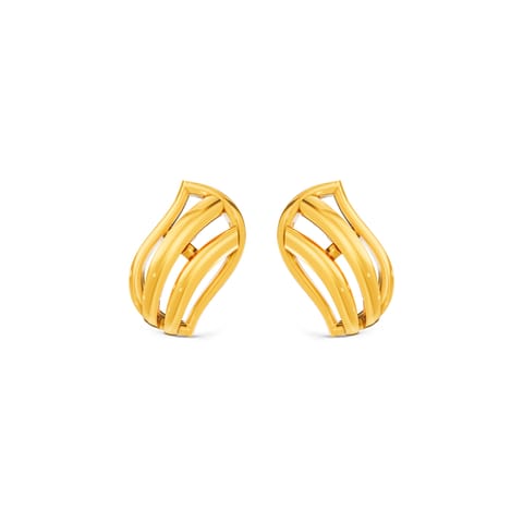 Swaying Fusion Gold Stud Earrings Swaying Fusion Gold Stud Earrings