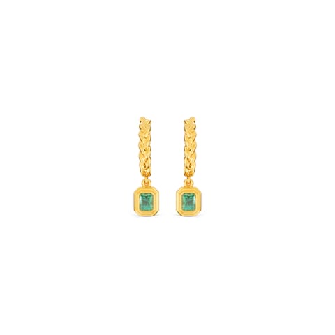 Gleaming Orbit Gemstone Hoop Earrings Gleaming Orbit Gemstone Hoop Earrings