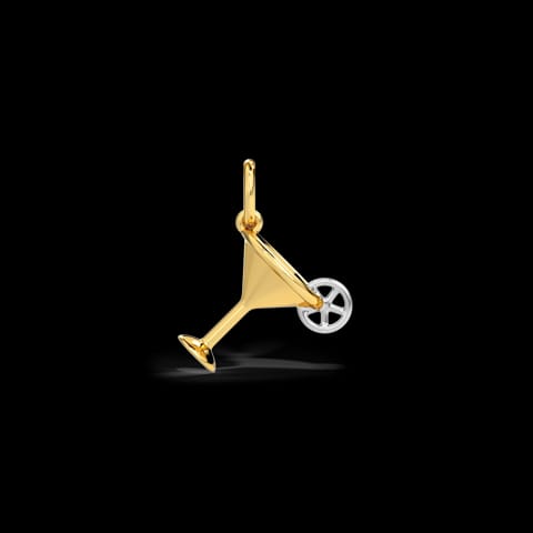 Cocktail Love Gold Charm Cocktail Love Gold Charm