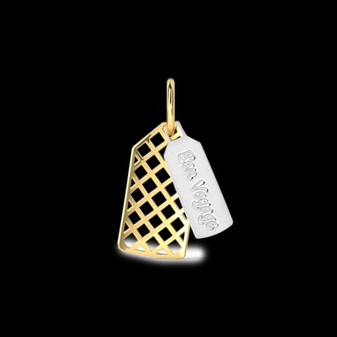 Bon Voyage Gold Travel Charm