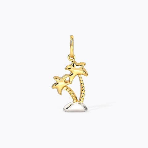 Palm Tree Gold Travel Charm